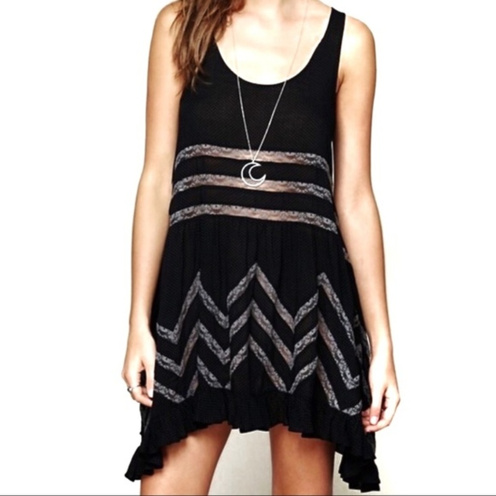 Free People Intimately - Voile and Lace Slip Dress